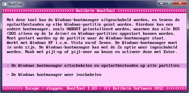 BootTool 1.03